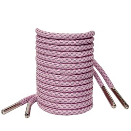 VASGO Round Shoe Laces Reflective For Sneakers (Pink, 43inches/110cm)