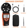 GOYERRNES Handheld Anemometer with Tripod, for Wind Speed Temp Humidity,