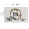 Hello Fall Placemats Vinyl Woven Washable Easy to Clean Leaf
