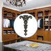 INCREWAY Antique Folding T-Hinges,12PCS Bronze Decorative Hinges Retro Carved Hardware
