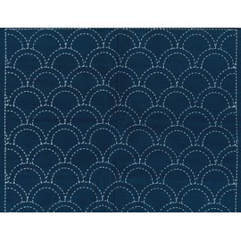 Naska Sashiko Cloth, Indigo Dye