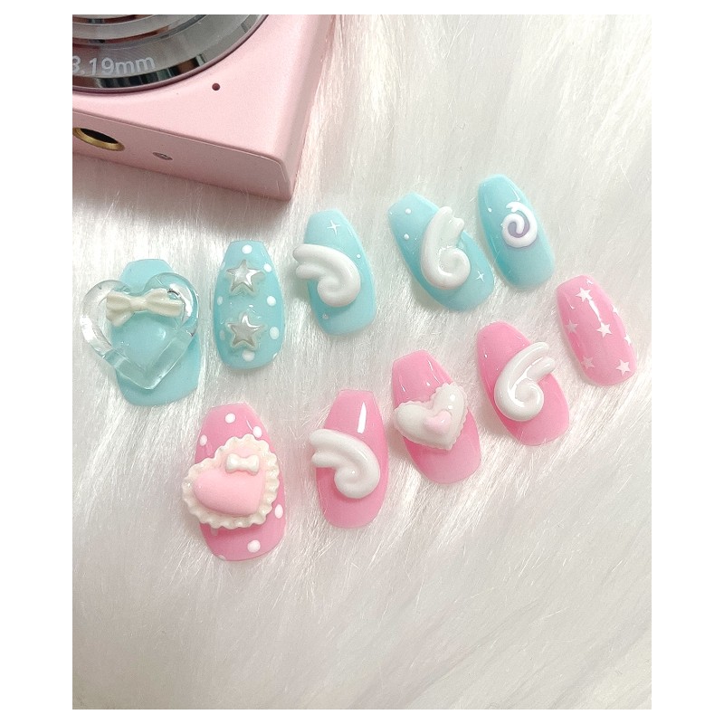 Half Hane Handmade Nail Tips - Ballerina / 하프 하네