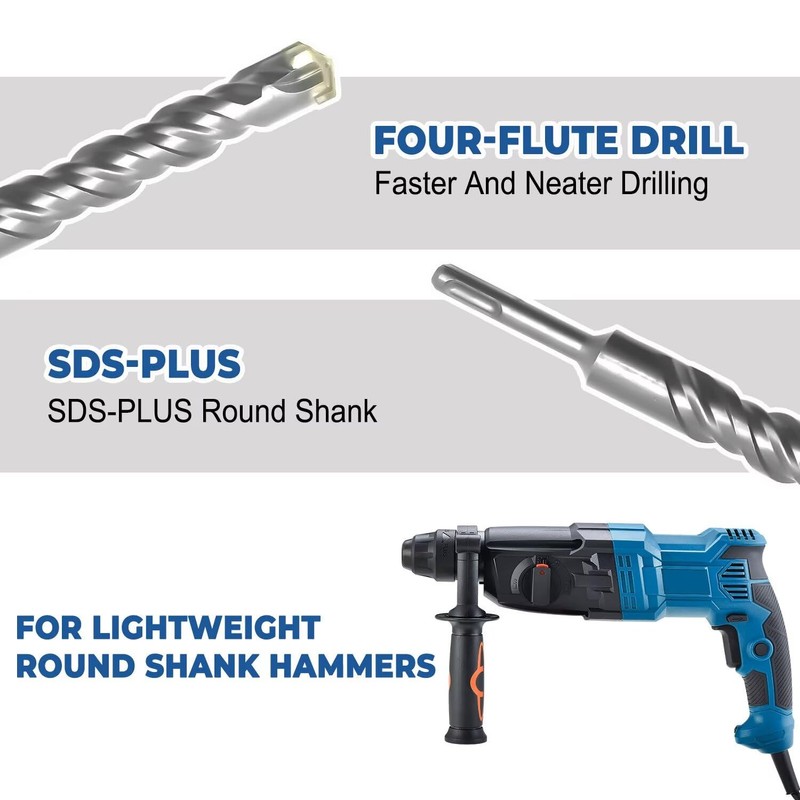 SDS Plus Drill Bit 20 x 260 mm, Professional Concrete