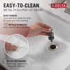 Delta Arvo Brushed Nickel Bathroom Faucet 1 Hole, Single Hole
