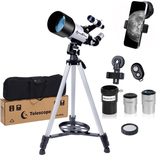 Telescope, 70Mm Aperture 400Mm Telescopes for Adults Astronomy Beginners, Fully