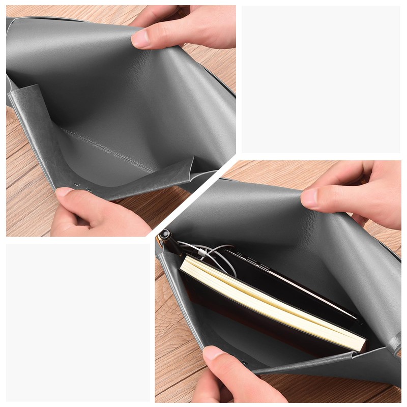 Yufocusqc PU Leather A5 File Folder Document Holder A5 Envelope