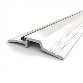 Aluminum Door Threshold for Exterior Doors - Soundproof Seal Neoprene Rubber Gasket 1/2" Height Door Saddle - 32-inch Long - Mill Finish Aluminum