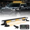 XRIDONSEN 28.4" 80 LED Roof Top Strobe Light Bar Amber