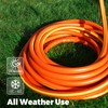 YESTAR 50FT Rubber Garden Hose Flexible Heavy Duty Orange