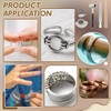 BENECREAT 6Pcs Ring Sizer Measuring Tools, Including Ring Sizer Gauge,
