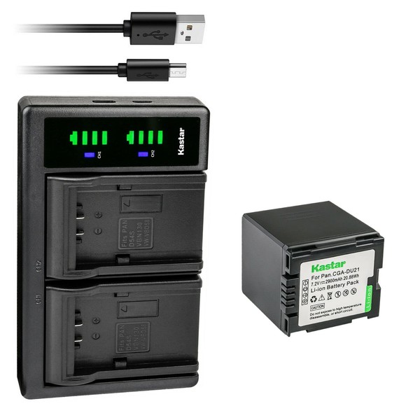 Kastar 1-Pack CGA-DU21 Battery and LTD2 USB Charger Compatible with