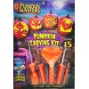 Pumpkin Carving Kit w/Pattern Book - 15 Pieces