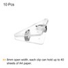 PATIKIL Multifunctional Document Clip,10Pcs Triangular Clips for Books Pages, Prevent