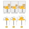 Router Bits, Allmake 3pcs Lock Miter Router Bits 1/4 Shank,