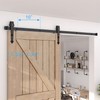 ZEKOO 8 FT Sliding Barn Door Hardware Kit, Sliding Door