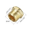 sourcing map Sintered Bronze Brass Housing G Flat Pneumatic Air