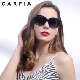 CARFIA Oversized Sunglasses for Women Polarised UV400 Protection Fashion Trendy