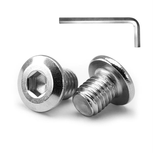 MINHER M5 x 10mm 20Pcs Flat Head Hex Socket Cap