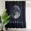 Olikked Moon Phases Shower Curtain Set Starry Night Sky Moon