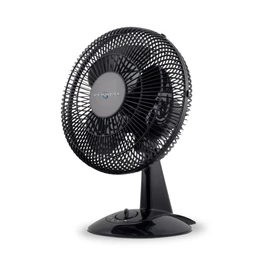 Air Monster Desk Fan - 12 Inch | Quiet Desk Fan with 90 Degree Oscillation, Plastic Grill, 3 Speed Settings, Adjustable Tilt - ETL Listed, Black