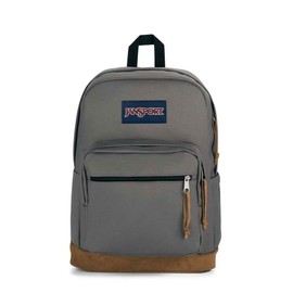 JanSport Right Pack Backpack - Durable Daypack with Padded 15" Laptop Sleeve, Spacious Main Compartment & Integrated Water Bottle Pocket - Graphite Grey