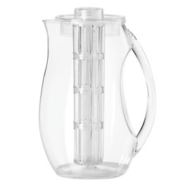 OGGI Acrylic Infusion Pitcher-Plastic Water Pitcher, Fruit Infuser Water Pitcher Tea Infuser, Pitcher with Lid Clear