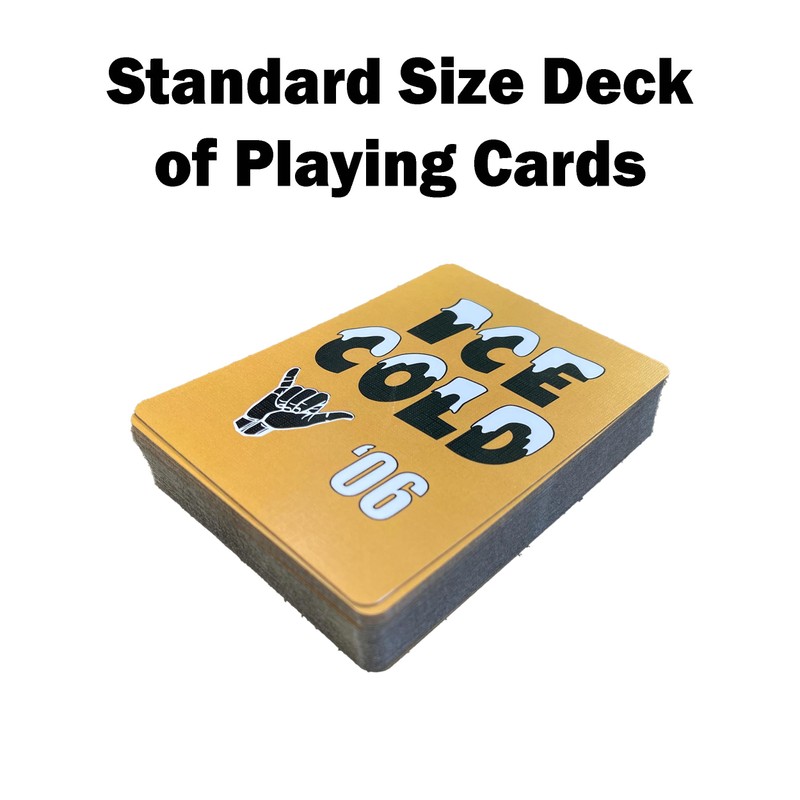 Alpha Fraternity Playing Cards - Standard Size (Ice Cold -