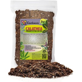 Gardenera Calathea Plant Potting Mix - Proven Formula for Thriving Calathea - Enhances Patterns and Vigorous Growth - 3 Quart