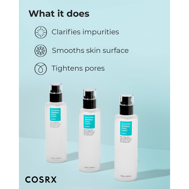 COSRX Two in One Poreless Power Liquid, 100ml / 3.38