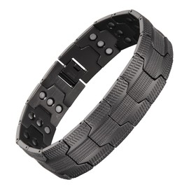 MagEnergy Pure Copper Bracelet for Men Magnetic Copper Cobra Design Wristband with Sizing Tool & Jewelry Gift Box