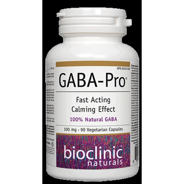 Bioclinic Naturals GABA Pro 100 mg 90 Veg Capsules