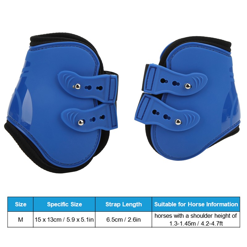 2Pcs PU Neoprene Leg Horse Boots Horse Leg Brace Guards