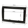 tomzz Audio 2414-050 Double DIN Radio Faceplate Compatible with Fiat
