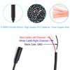 EAHOSUCC 1PCS 0.25M/0.8FT 2.5mm TRS Bare Wire Connector Cable，2.5mm Stereo