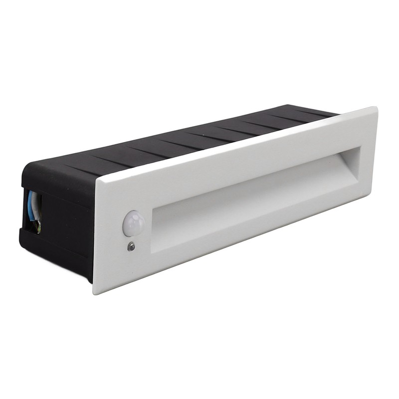 Recessed Sensing Step Light Frosted White LED Stair Light for
