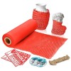 Apq Supply Red Honeycomb Packing Paper, 15x100 Feet Roll, Perforated