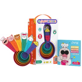 Chefclub Kids - Cooking Utensils for Children - Funny Measuring Cups - Cooking Will Be a Game - German Version