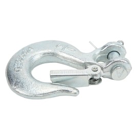 1/4in Clevis Slip Hook G70 Forged Steel Safety Latch Trailer Truck Towing Chains Heavy Duty