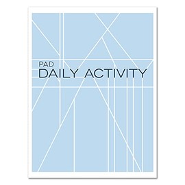 BookFactory Daily Activity Log Pad/Notepad/Productivity Diary/Tasks Planner 50 Page Pad - 50 Pages, 8.5'' x 11'' - Notepad (Made in USA)