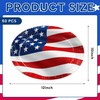 50pcs Labor Day Plates 4th of July Paper Plates Disposable