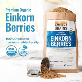 Organic Einkorn Berries (Farro Piccolo) (15 pounds)