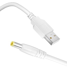 RGEEK PSP Charger Cable, PSP Portable Charger Cord Charger PSP Compatible with Sony PSP1000 2000 3000 Series, White (4FT)