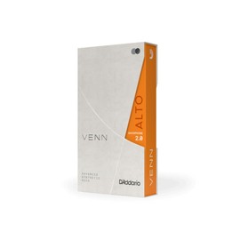D'Addario VENN G2 Synthetic Alto Saxophone Reeds - Alto Sax Reeds with Advanced Synthetic Reed Construction of Polymer Fibers, Resin, Natural Cane - Strength 2.0