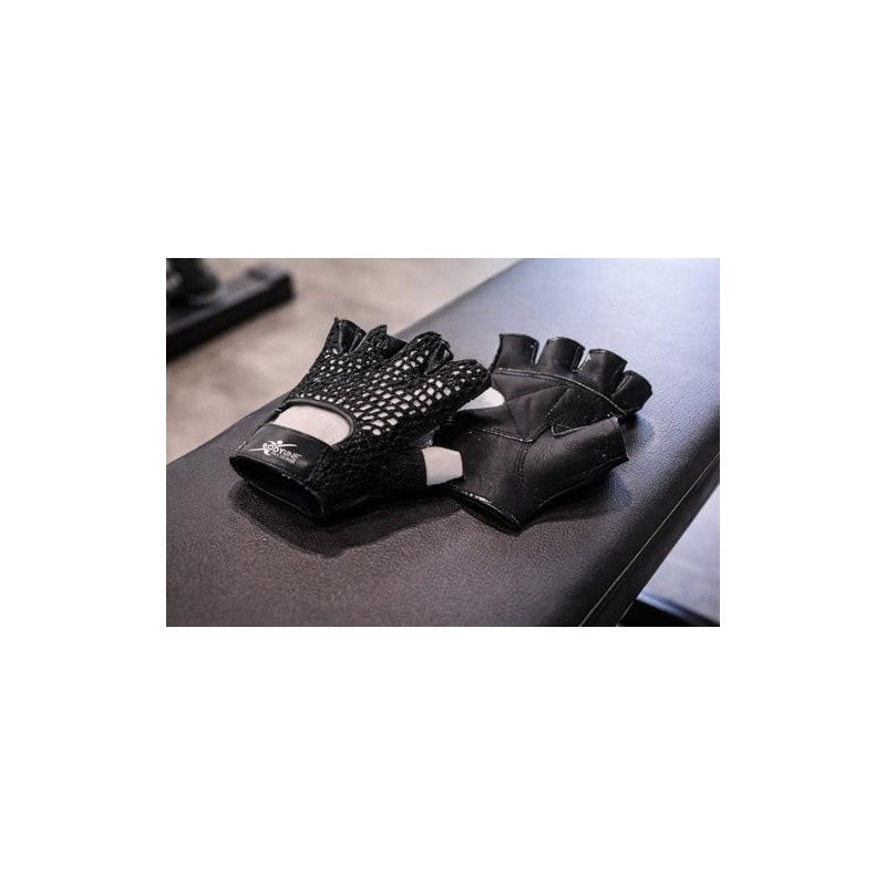 Bodyline Powerlifting Mesh Glove with Leather Palm (Empty)