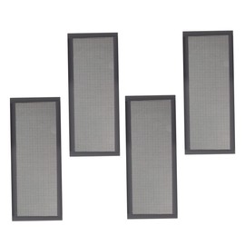 Operitacx 4 Stück Magnetstaubdestelles Netz Bodenlüftungsnetz Entlüftungsabdeckungen Weiß Luftentlüftungsabdeckung Lüftungsabdeckung aus magnetischem Netz Magnet netz Black