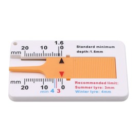HKUN Tire Groove Measuring Gauge, Mini Depth Gauge, Tire Wear Gauge, Depth Gauge