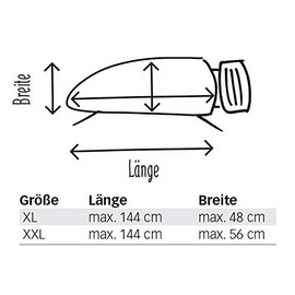 Set | Bügeltischbezug Asymmetrisch mit Unterlage (Farbe Grün) (A-XXL, Dampf Molton)