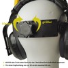TRUTZHOLM Face protection with ear protection, mesh visor, eye protection