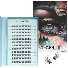 COSMOLAB Oriental Doll Pop-On Lashes- DIY Pre-Glued Extension Clusters