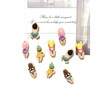 6 Pieces Creative Fridge Magnet with Floating Character, Cute Beach